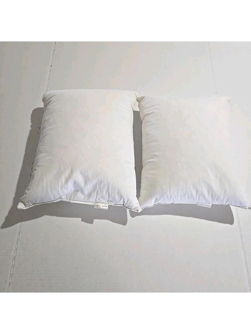 Set of 2 west elm Pillow Inserts Feathers & Down 12x16"